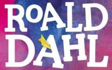 Roald Dahl written in graphic text