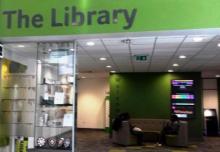 Library entrance at Huddersfield University