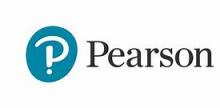 Pearson logo mid-blue coloured circle with a white 'P' and a dot at the bottom