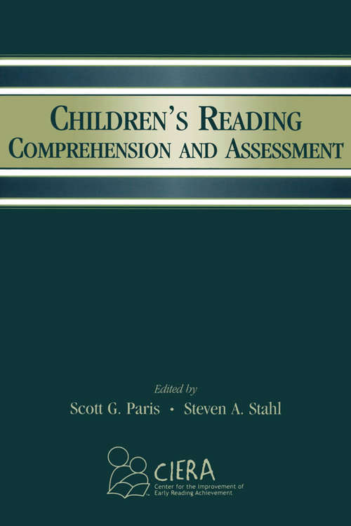 Book cover of Children's Reading Comprehension and Assessment