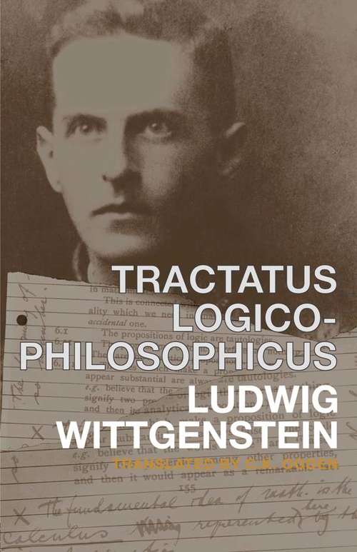 Book cover of Tractatus Logico-Philosophicus: German and English