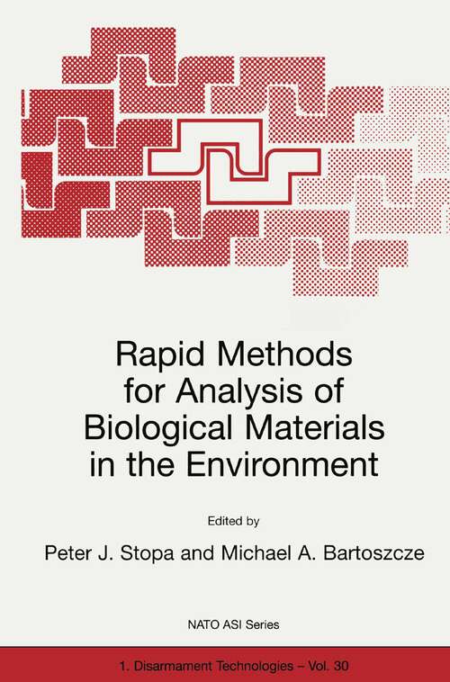 Book cover of Rapid Methods for Analysis of Biological Materials in the Environment (2000) (NATO Science Partnership Subseries: 1 #30)