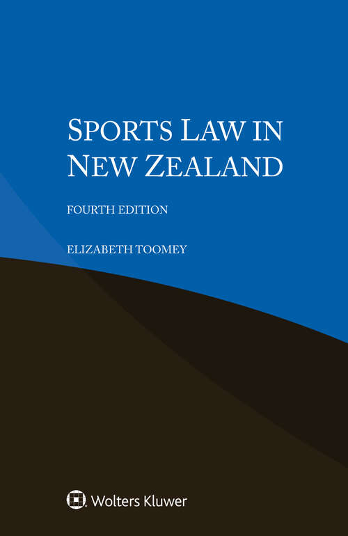 Book cover of Sports Law in New Zealand