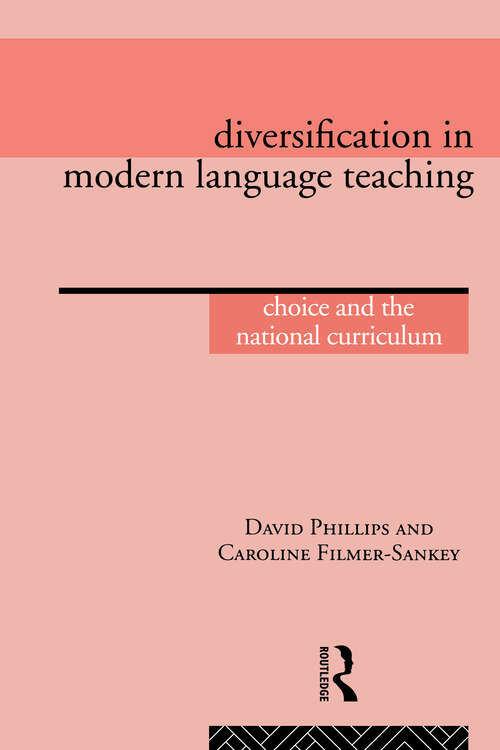 Book cover of Diversification in Modern Language Teaching: Choice and the National Curriculum