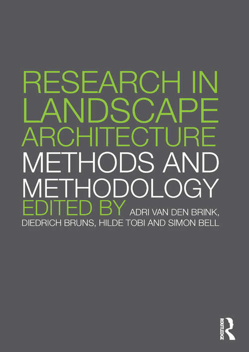 Book cover of Research in Landscape Architecture: Methods and Methodology