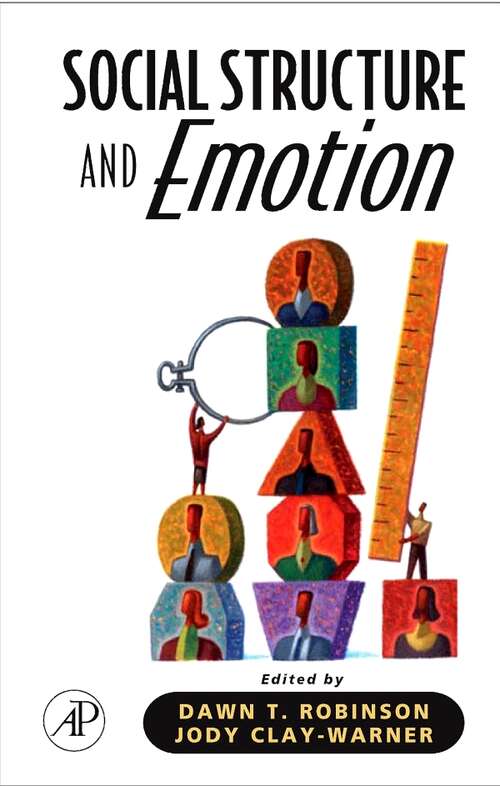 Book cover of Social Structure and Emotion