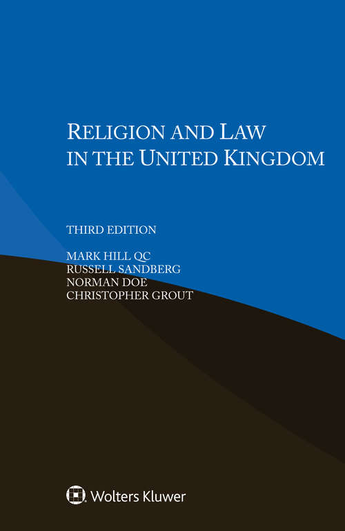 Book cover of Religion and Law in the United Kingdom (3) (3)