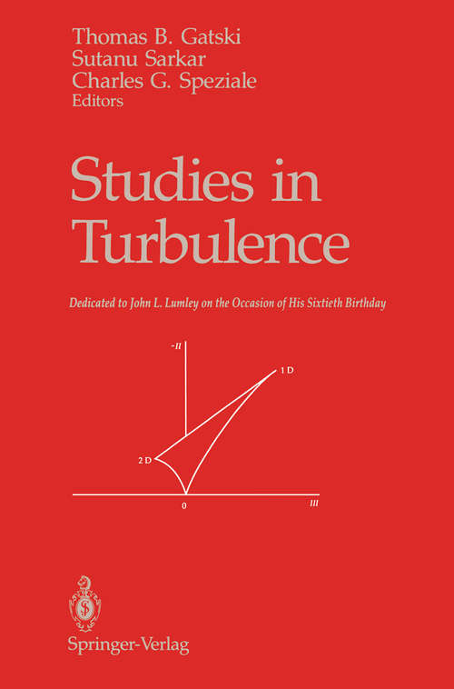 Book cover of Studies in Turbulence (1992)