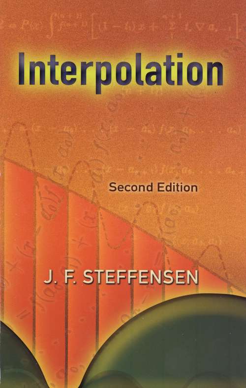 Book cover of Interpolation (2) (Dover Books on Mathematics)