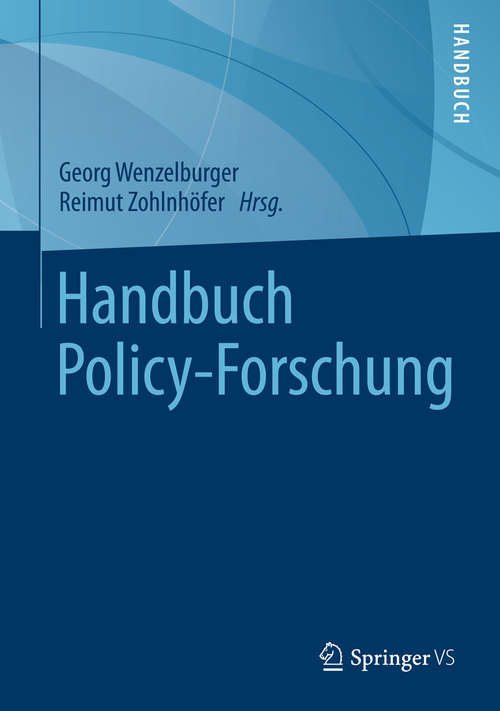 Book cover of Handbuch Policy-Forschung (2015)
