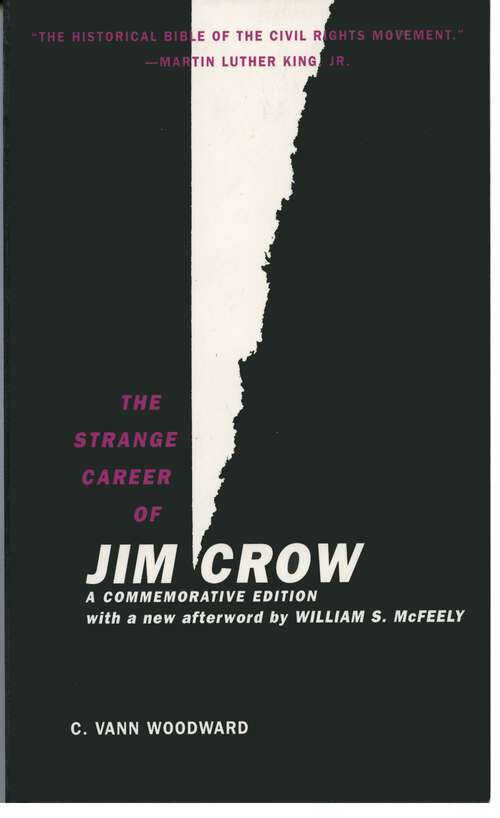 Book cover of The Strange Career of Jim Crow (Commemorative Edition)