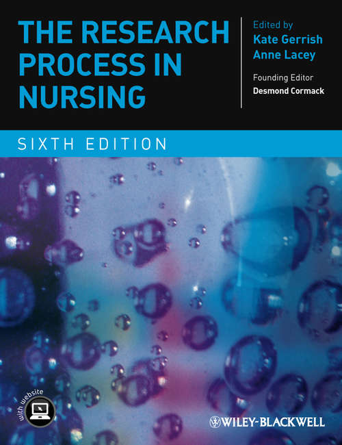 Book cover of The Research Process in Nursing (6)