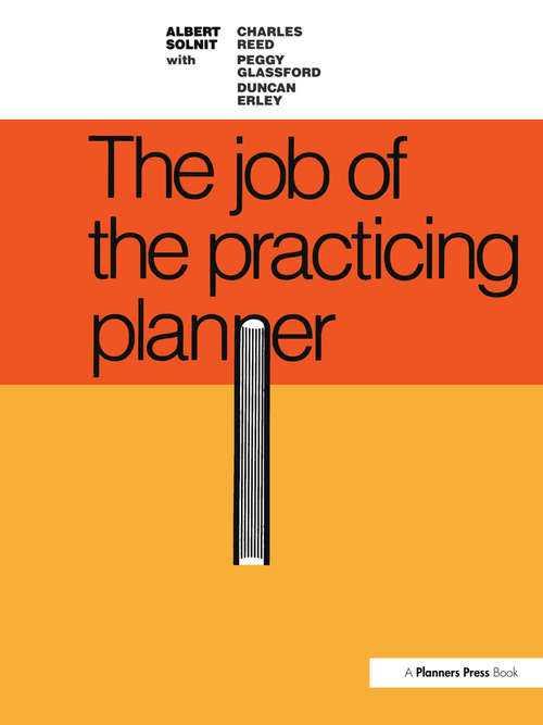 Book cover of Job of the Practicing Planner
