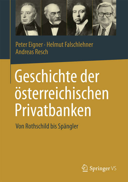 Book cover of Geschichte der österreichischen Privatbanken
