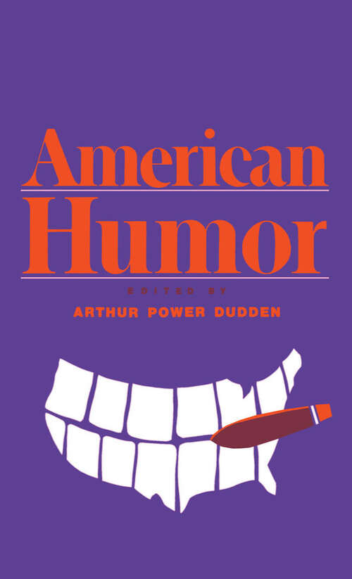 Book cover of American Humor