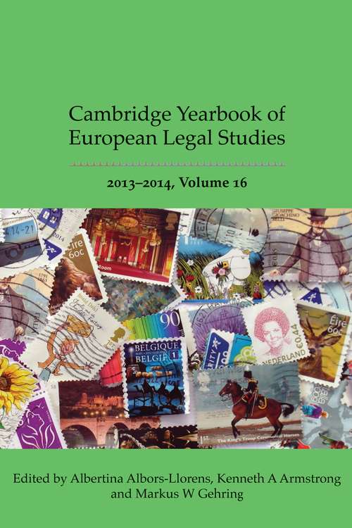 Book cover of Cambridge Yearbook of European Legal Studies, Vol 16 2013-2014 (Cambridge Yearbook of European Legal Studies)