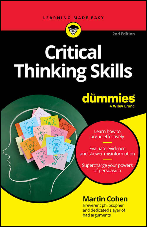 Book cover of Critical Thinking Skills For Dummies (2)