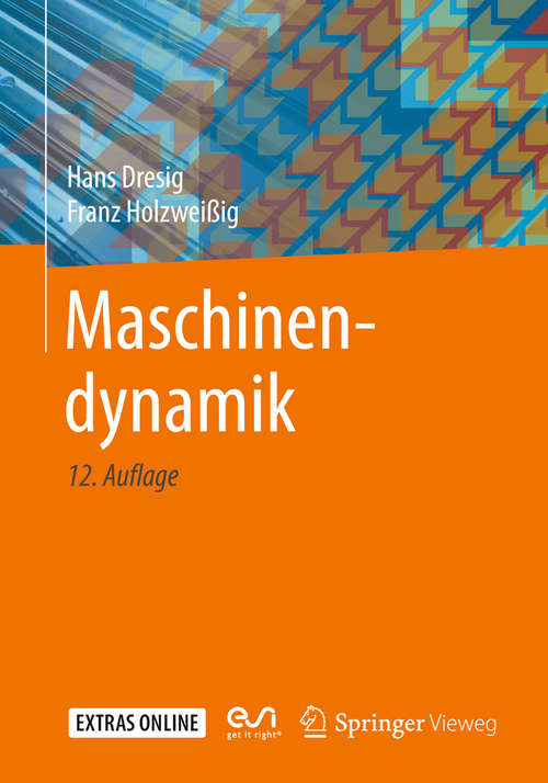 Book cover of Maschinendynamik (12. Aufl. 2016)