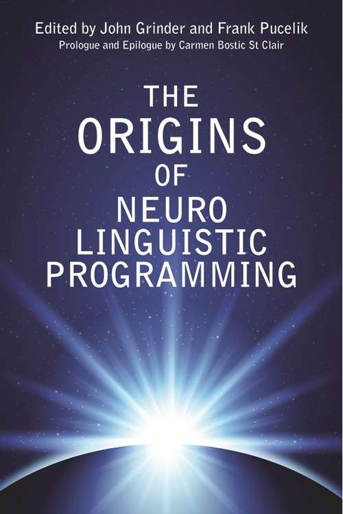 Book cover of The Origins of Neuro Linguistic Programming
