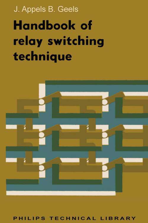 Book cover of Handbook of Relay Switching Technique (1966)