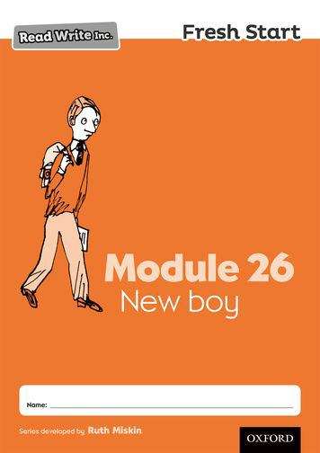Book cover of Read Write Inc. Fresh Start Module 26 New boy (PDF)