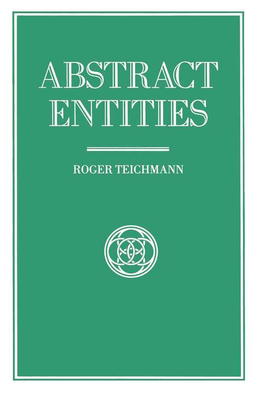 Book cover of Abstract Entities (pdf) (1st ed. 1992)