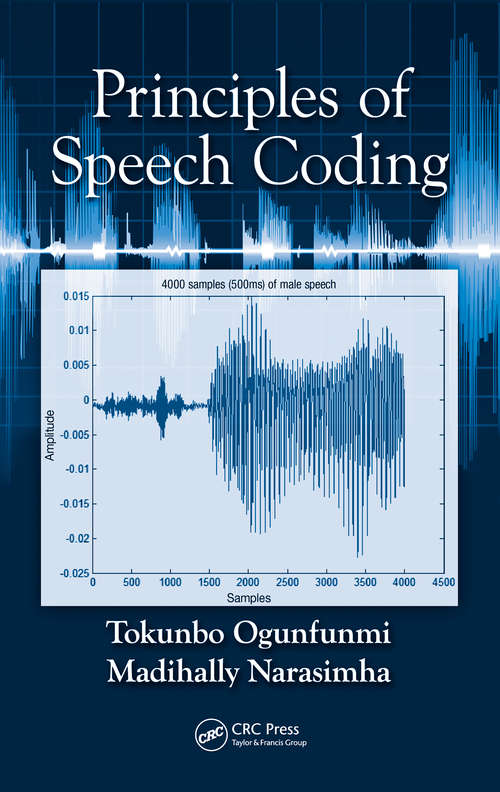 Book cover of Principles of Speech Coding