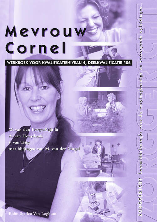 Book cover of Mevrouw Cornel: Kwalificatieniveau 406 (1st ed. 2004)
