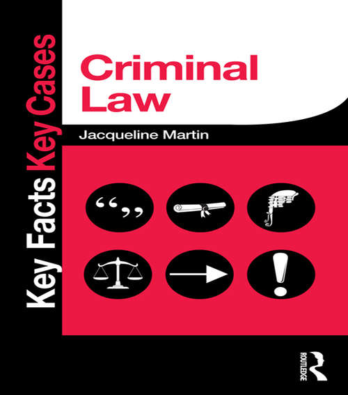 Book cover of Criminal Law (Key Facts Key Cases)