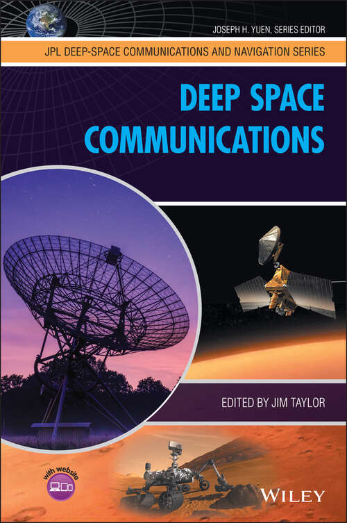 Book cover of Deep Space Communications (JPL Deep-Space Communications and Navigation Series)
