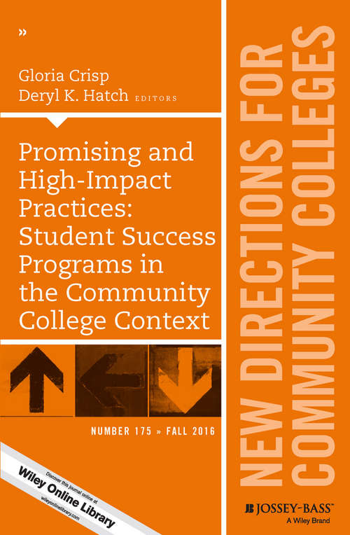 Book cover of Promising and High-Impact Practices: New Directions for Community Colleges, Number 175 (J-B CC Single Issue Community Colleges)