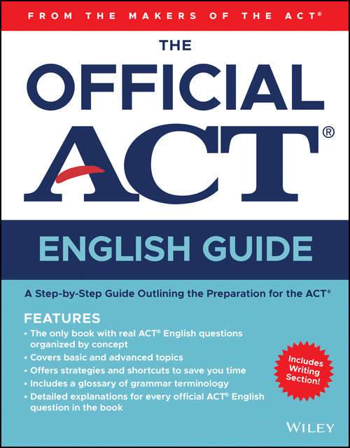 Book cover of The Official ACT English Guide