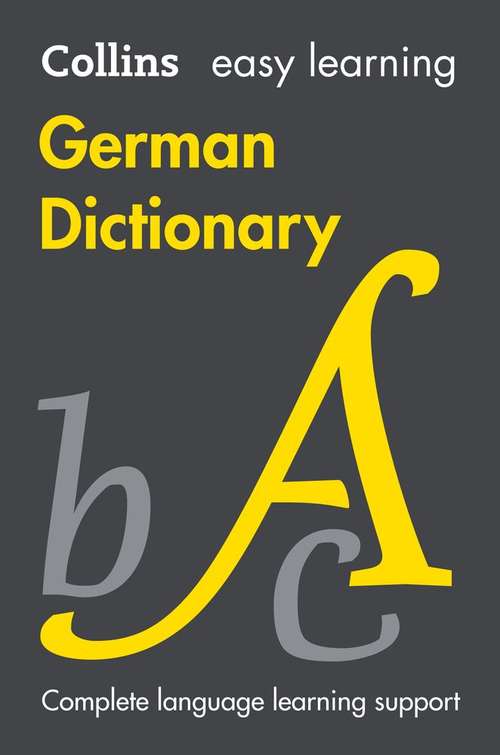 Book cover of Collins Easy Learning German Dictionary (8) (Easy Learning Ser  [8th edition] (PDF))