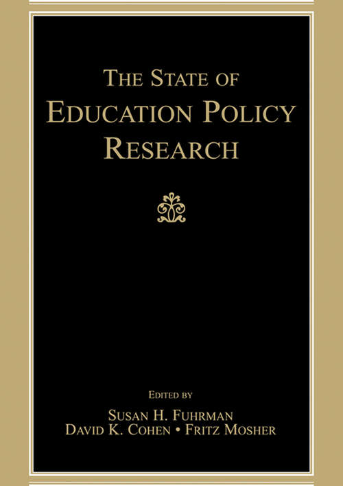 Book cover of The State of Education Policy Research
