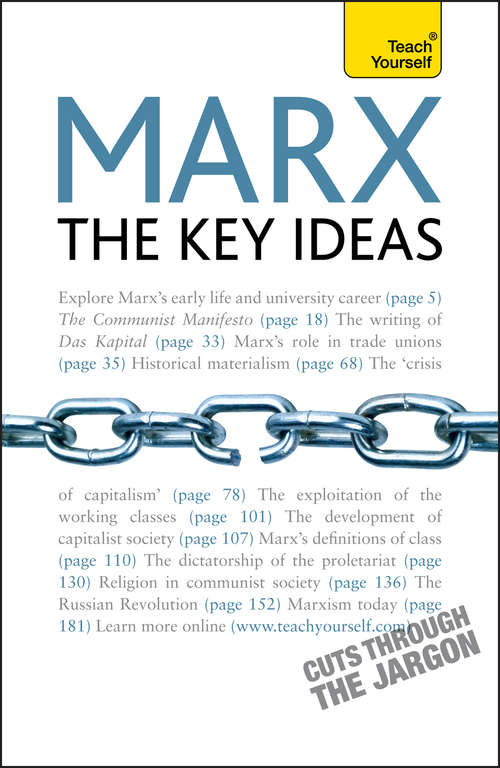 Book cover of Marx - The Key Ideas: Teach Yourself (2) (Teach Yourself)