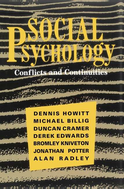 Book cover of Social Psychology: Conflicts And Continuities (UK Higher Education OUP  Psychology Psychology)