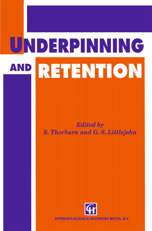 Book cover of Underpinning and Retention (1993)