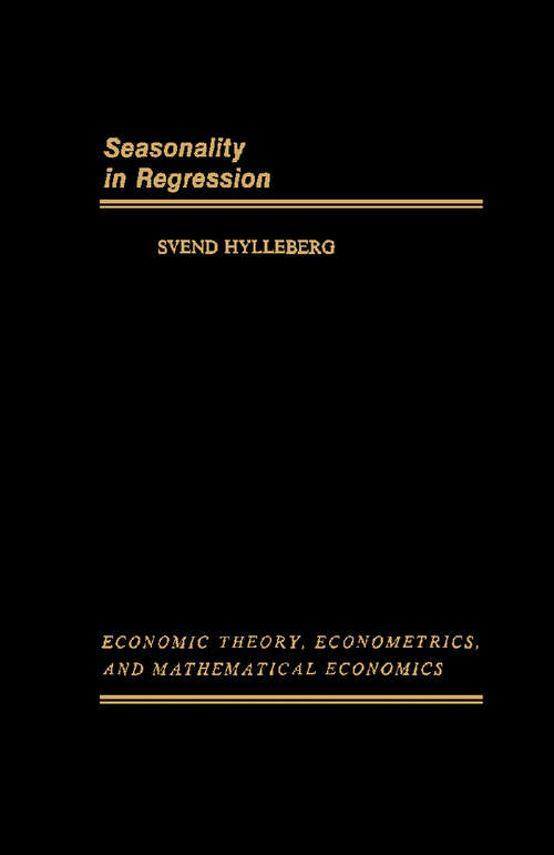 Book cover of Seasonality in Regression
