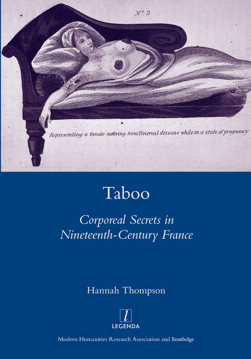 Book cover of Taboo: Corporeal Secrets in Nineteenth-century France