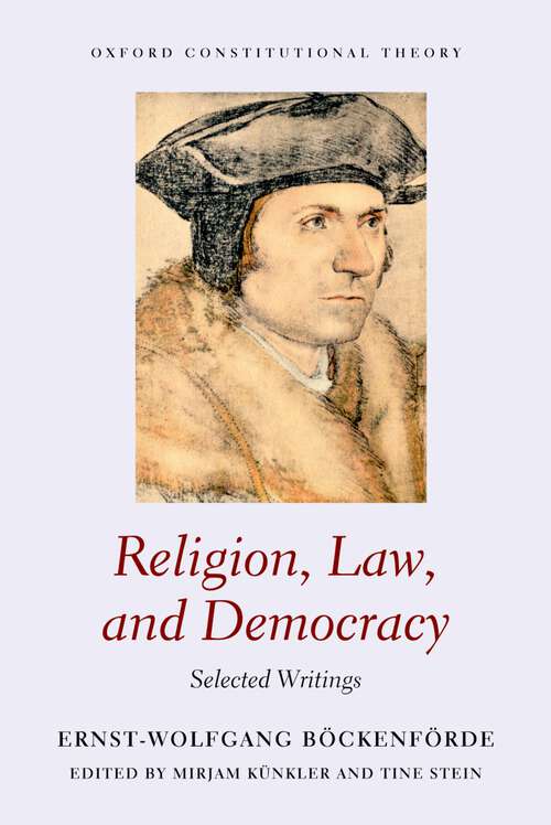 Book cover of Religion, Law, and Democracy: Selected Writings (Oxford Constitutional Theory)