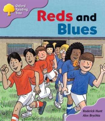 Book cover of Oxford Reading Tree, Stage 1+, First Sentences: Reds and Blues (2003 edition)