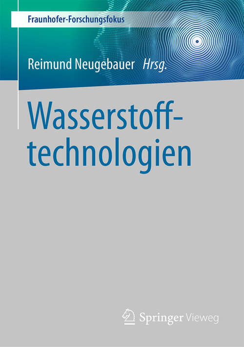 Book cover of Wasserstofftechnologien (1. Aufl. 2022)