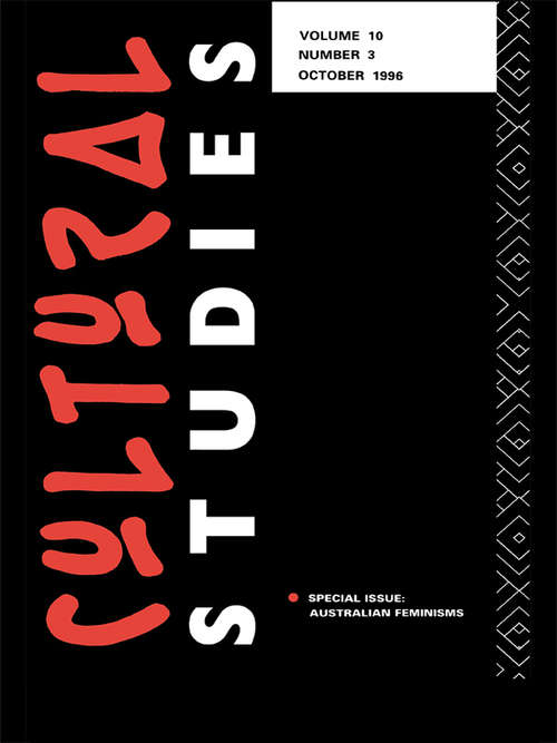 Book cover of Cultural Studies 10.3