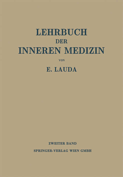 Book cover of Die Krankheiten der Verdauungsorgane. Die Blutkrankheiten (1949) (Lehrbuch der Inneren Medizin)