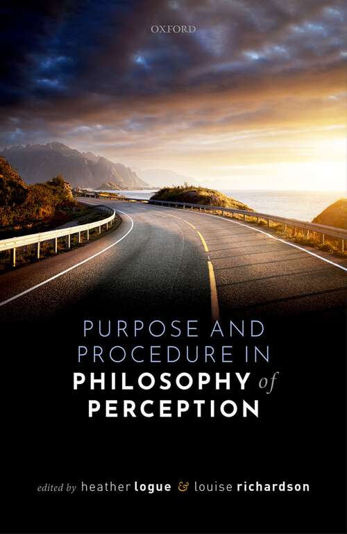 Book cover of Purpose and Procedure in Philosophy of Perception
