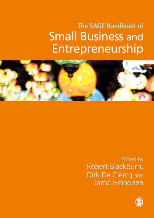Book cover of The SAGE Handbook of Small Business and Entrepreneurship