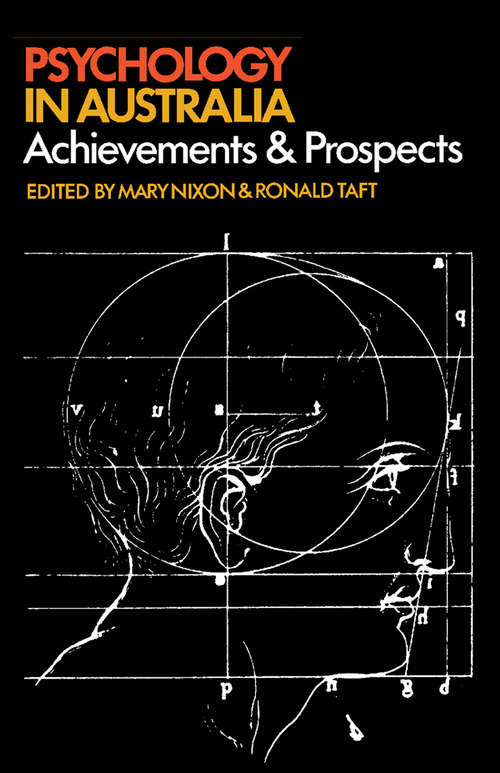 Book cover of Psychology in Australia: Achievements & Prospects