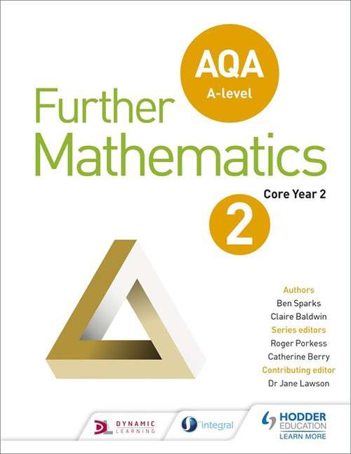 Book cover of AQA A Level Further Mathematics Core Year 2 (PDF)
