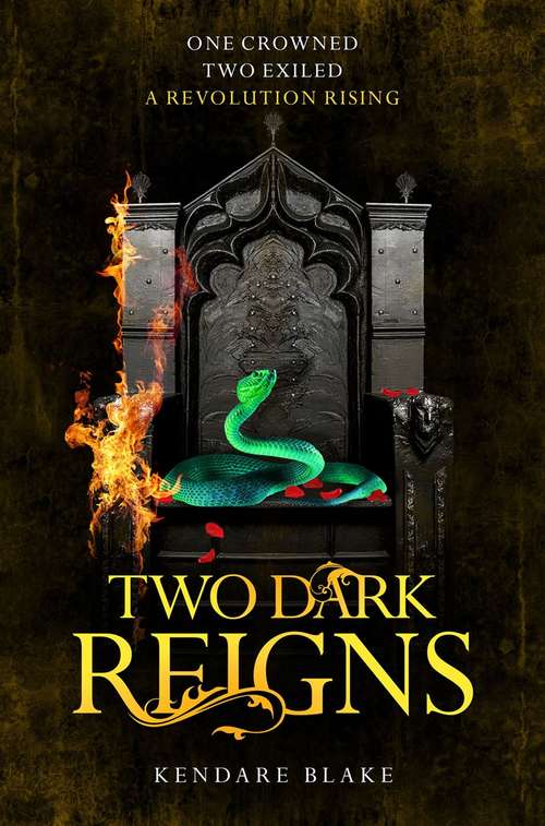 Book cover of Two Dark Reigns (Three Dark Crowns #3)