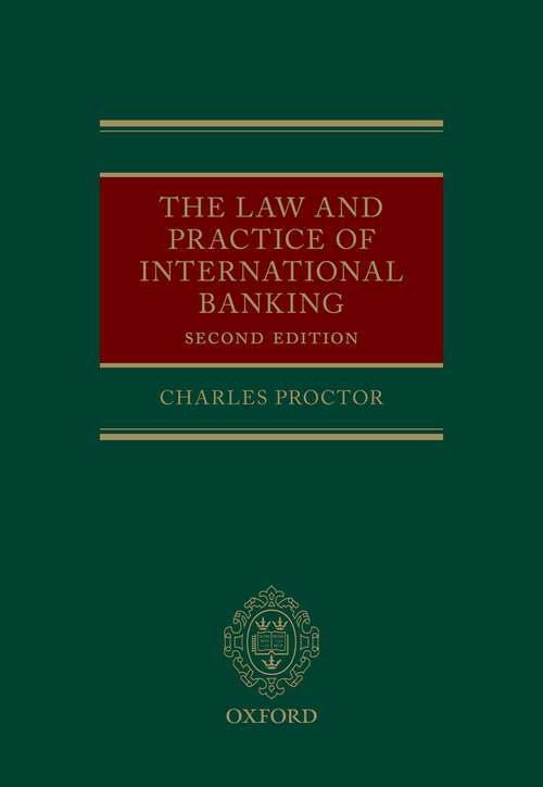Book cover of The Law and Practice of International Banking